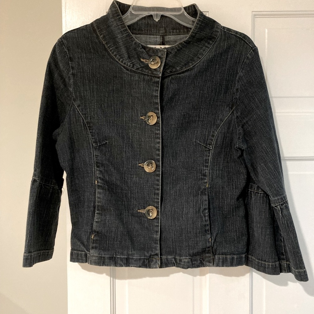 Cropped denim jw Acker with bell sleeves